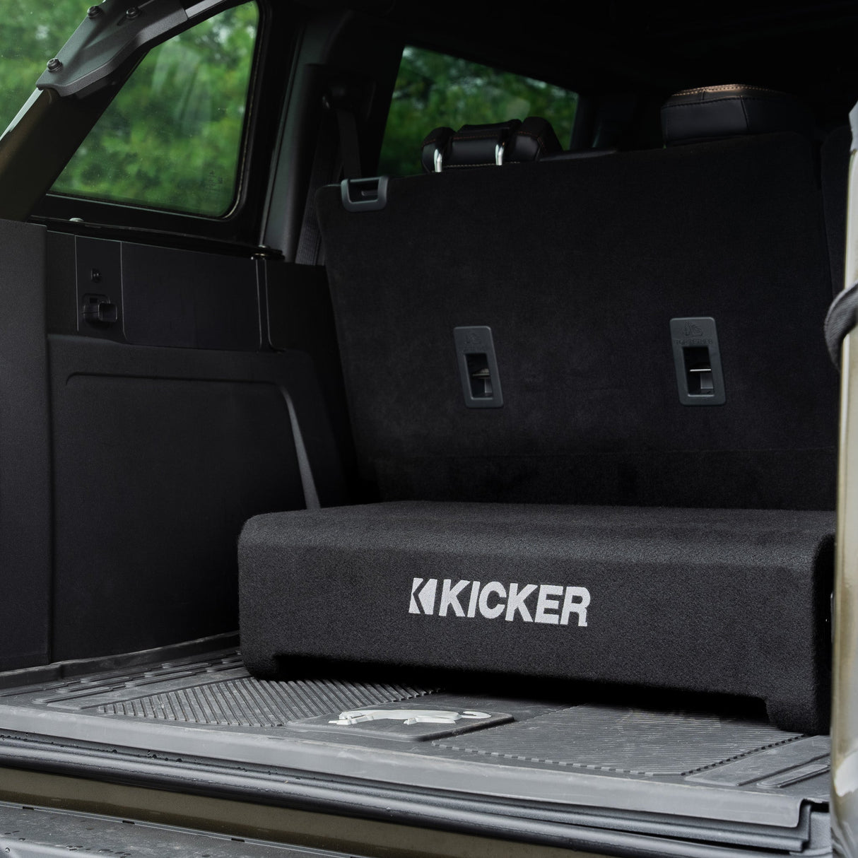 Kicker Plug and Play Powered Down-Firing 12" Enclosure Upgrade | '21- Current Ford Bronco