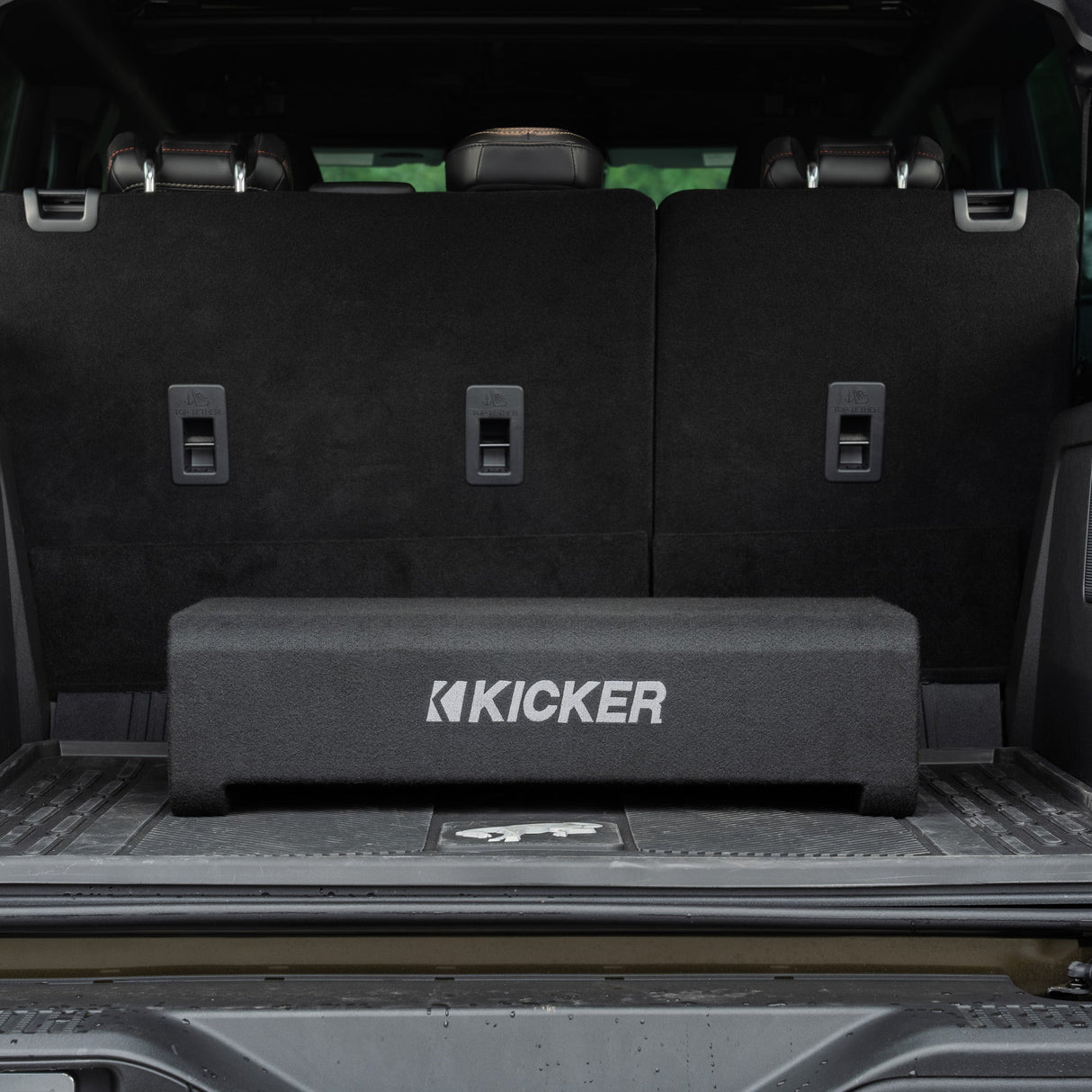 Kicker Plug and Play Powered Down-Firing 12" Enclosure Upgrade | '21- Current Ford Bronco