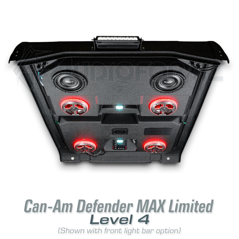 2016-2025 Can-Am Defender MAX HD7-HD10 Limited/Cab Stereo Tops (4-Door)