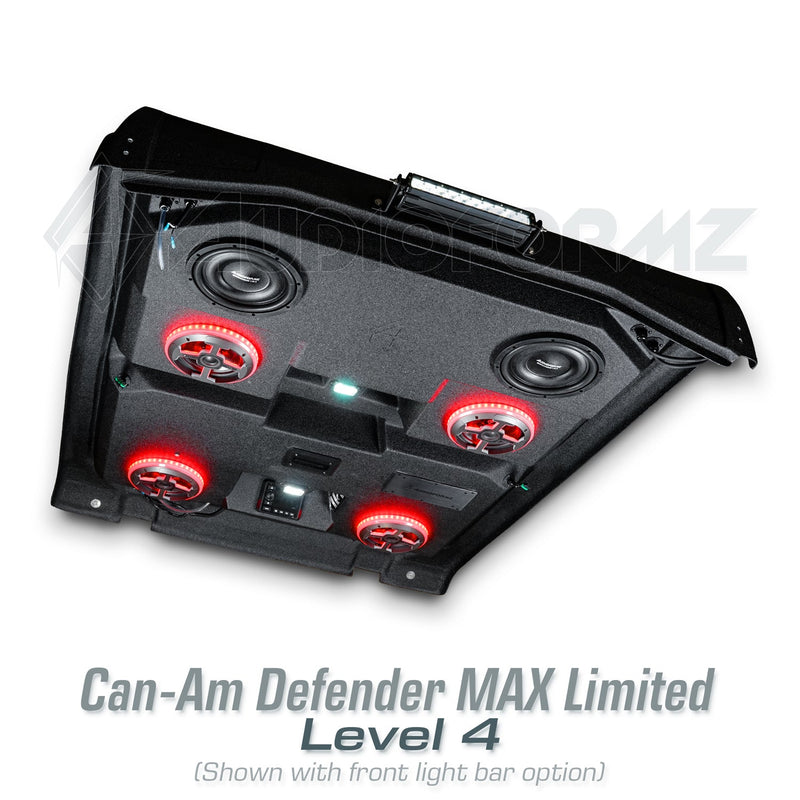 2016-2025 Can-Am Defender MAX HD7-HD10 Limited/Cab Stereo Tops (4-Door)