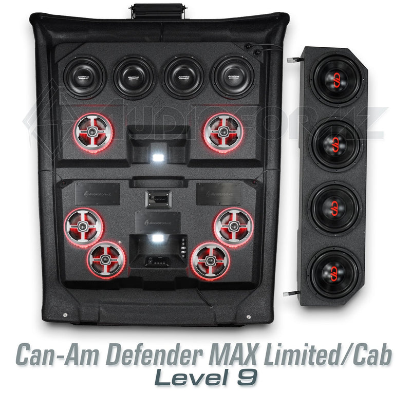 2026+ Can-Am Defender MAX HD11 Limited/Cab Stereo Tops (4-Door)