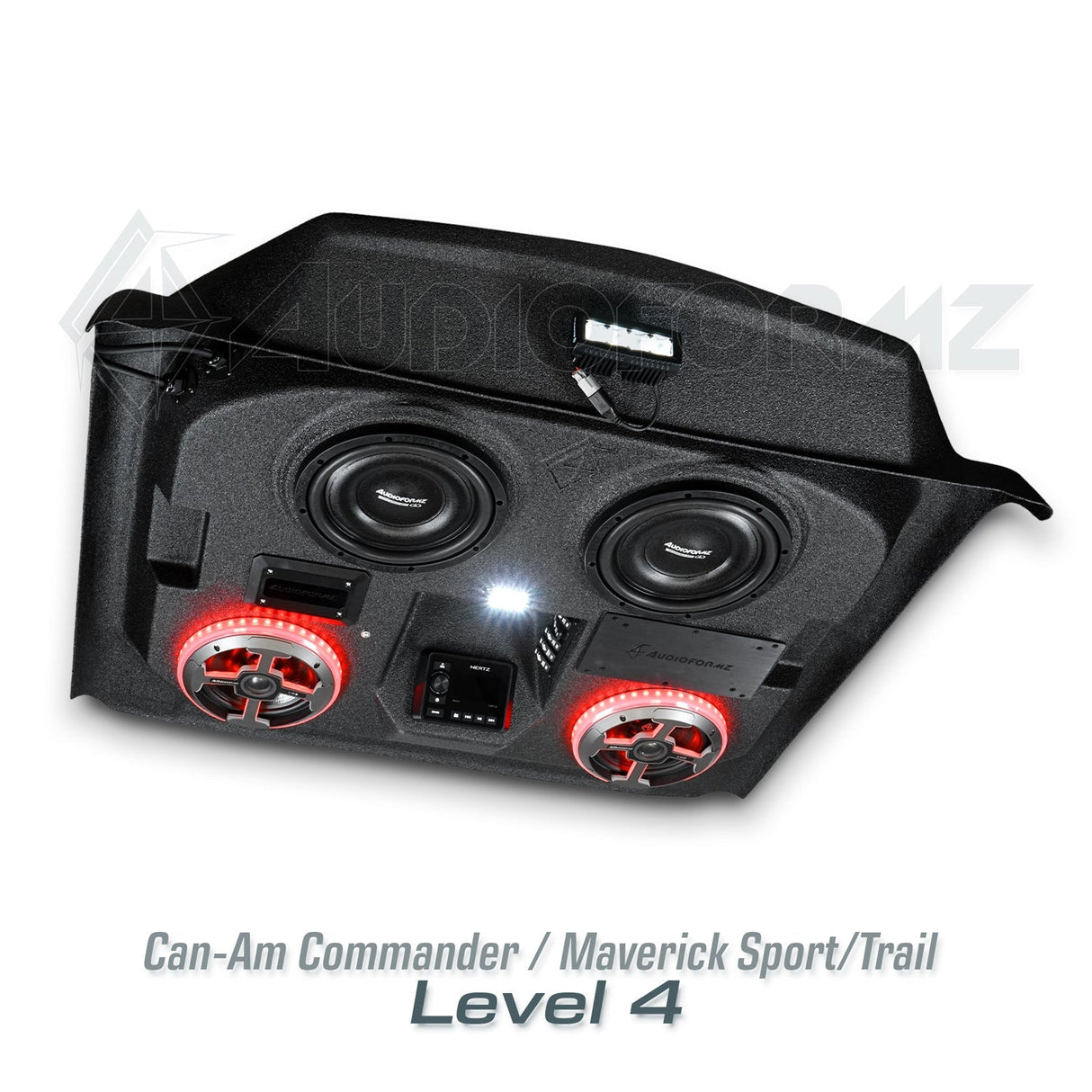 2021+ Can-Am Commander / 2019+ Maverick Sport / 2018+ Maverick Trail Stereo Tops (2-Seat) Can-Am