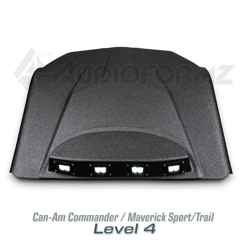 2021+ Can-Am Commander / 2019+ Maverick Sport / 2018+ Maverick Trail Stereo Tops (2-Seat)