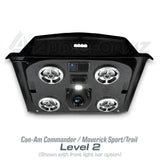 2021+ Can-Am Commander / 2019+ Maverick Sport / 2018+ Maverick Trail Stereo Tops (2-Seat)