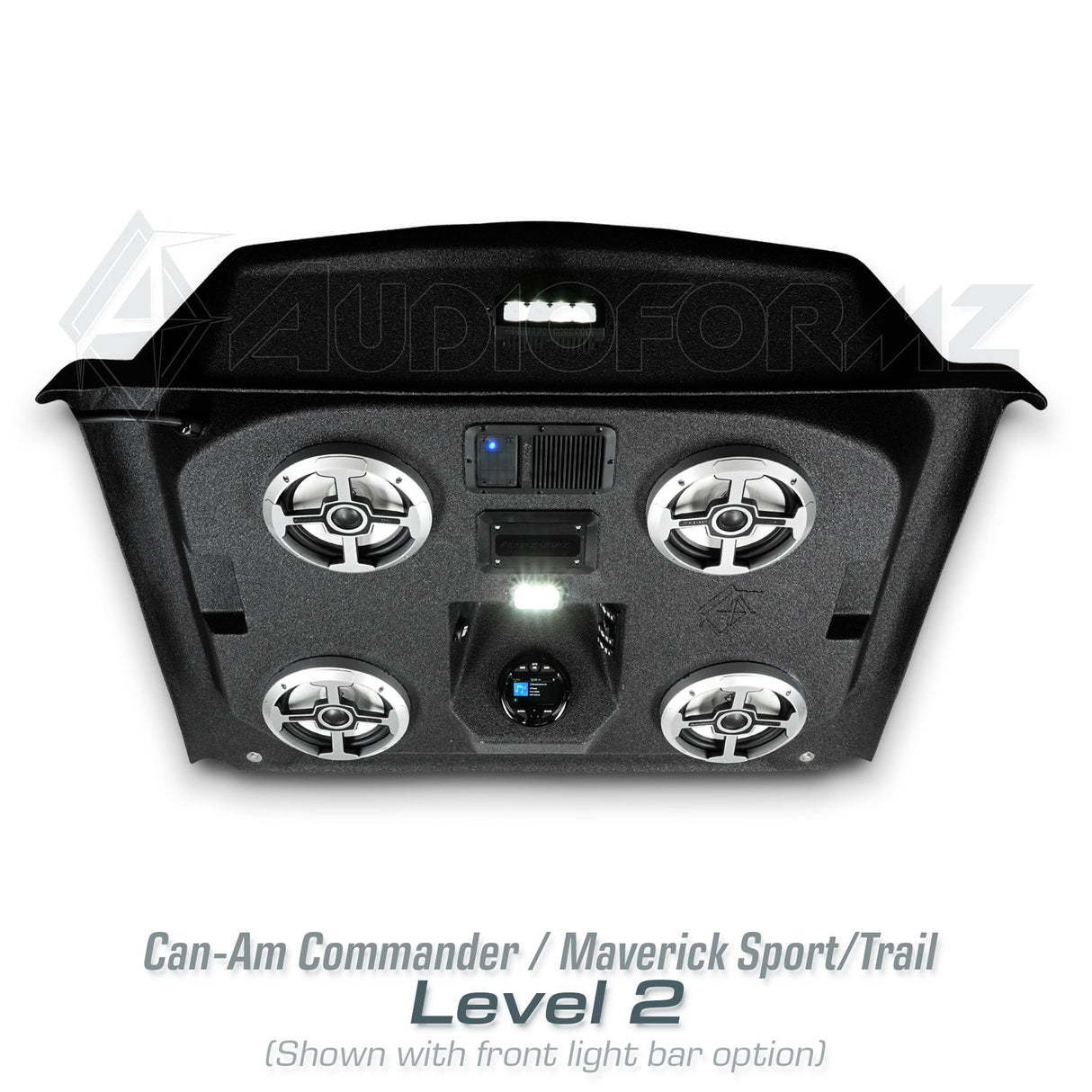 2021+ Can-Am Commander / 2019+ Maverick Sport / 2018+ Maverick Trail Stereo Tops (2-Seat) Can-Am