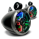 AudioFormz EVO2 8in 2-Way Component Marine IC LED Tower Speakers - Pair Universal-Fit