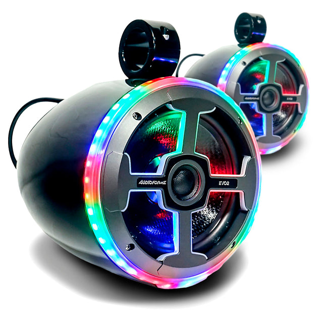 AudioFormz EVO2 8in 2-Way Component Marine IC LED Tower Speakers