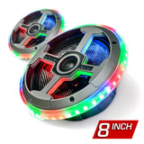 AudioFormz EVOPRO2 8in 3-Way Component Marine IC LED Loud Speakers - Pair