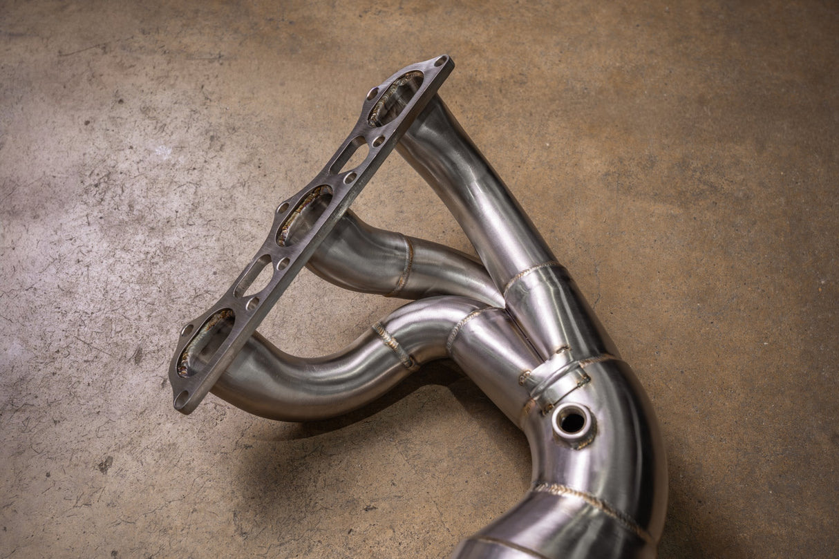 400 Cell Catted Down Pipes For Porsche 992 GT3 / GT3 RS Valvetronic Designs
