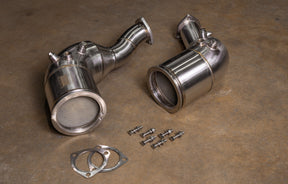 Audi C8 RS6 / RS7 400 Cell Catted Downpipes Valvetronic Designs