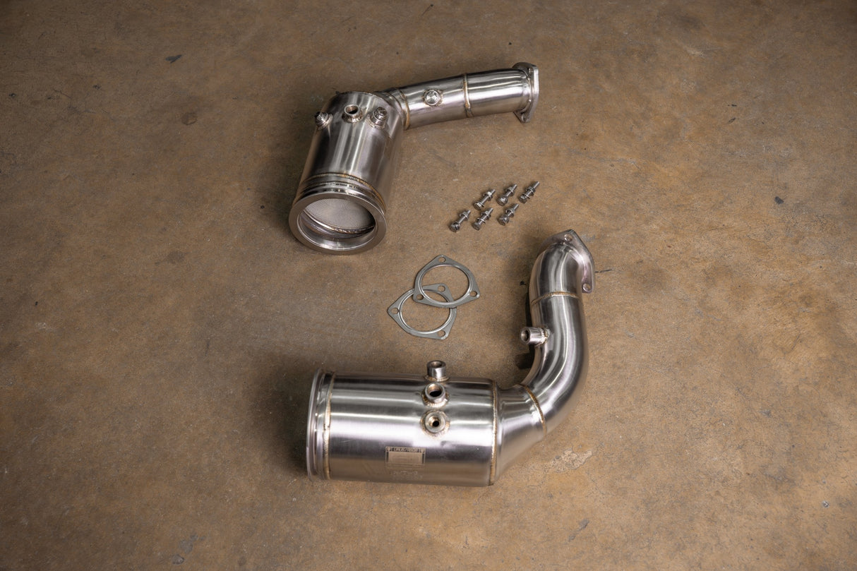 Bentley Bentayga V8 400 Cell Catted Downpipes Valvetronic Designs