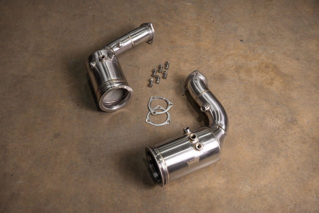 Bentley Bentayga V8 400 Cell Catted Downpipes Valvetronic Designs