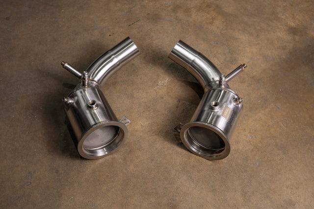 400 Cell Catted Down Pipes For Porsche 992 Turbo / Turbo S Valvetronic Designs