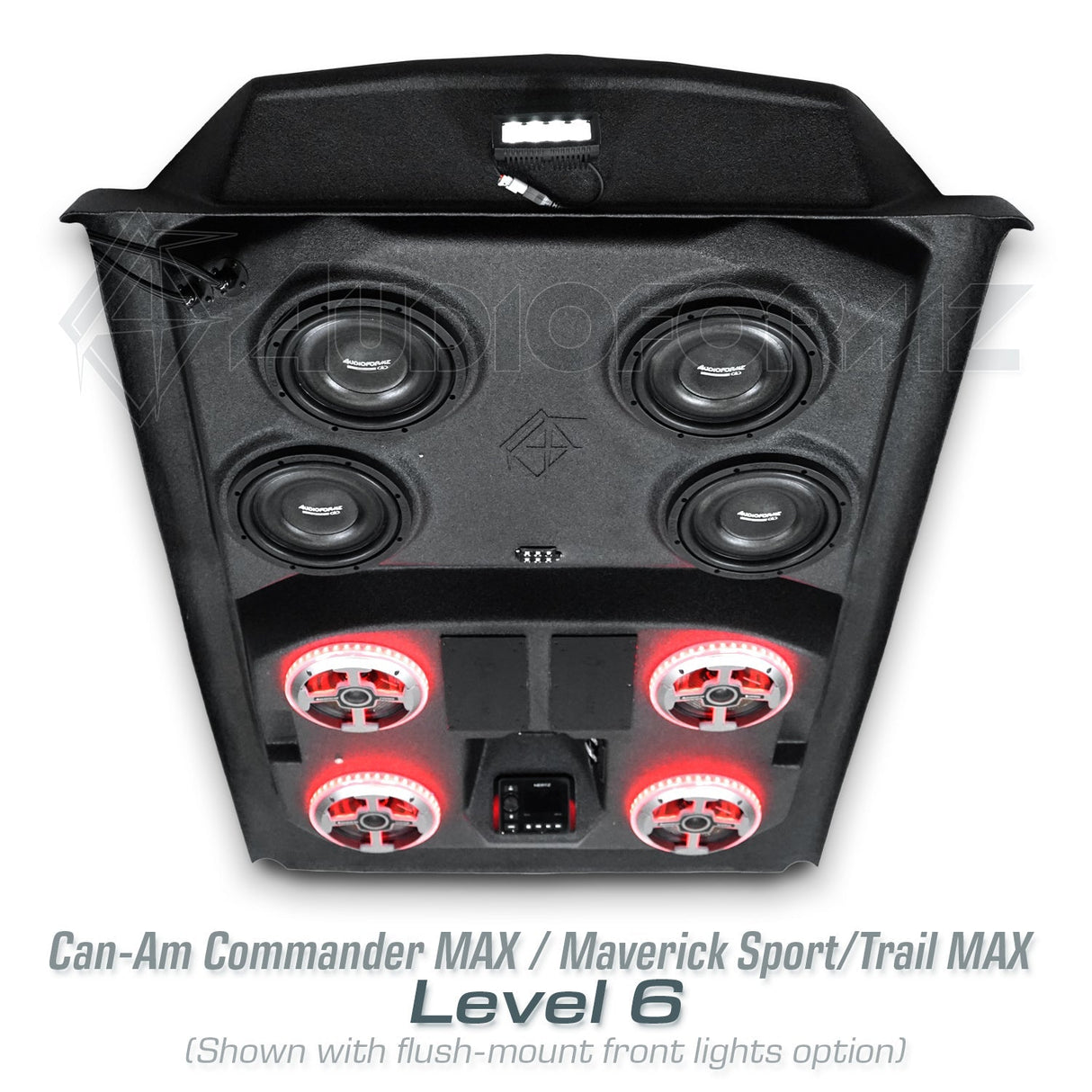 2021+ Can-Am Commander MAX / 2019+ Maverick Sport MAX Stereo Tops (4-Seat) Can-Am