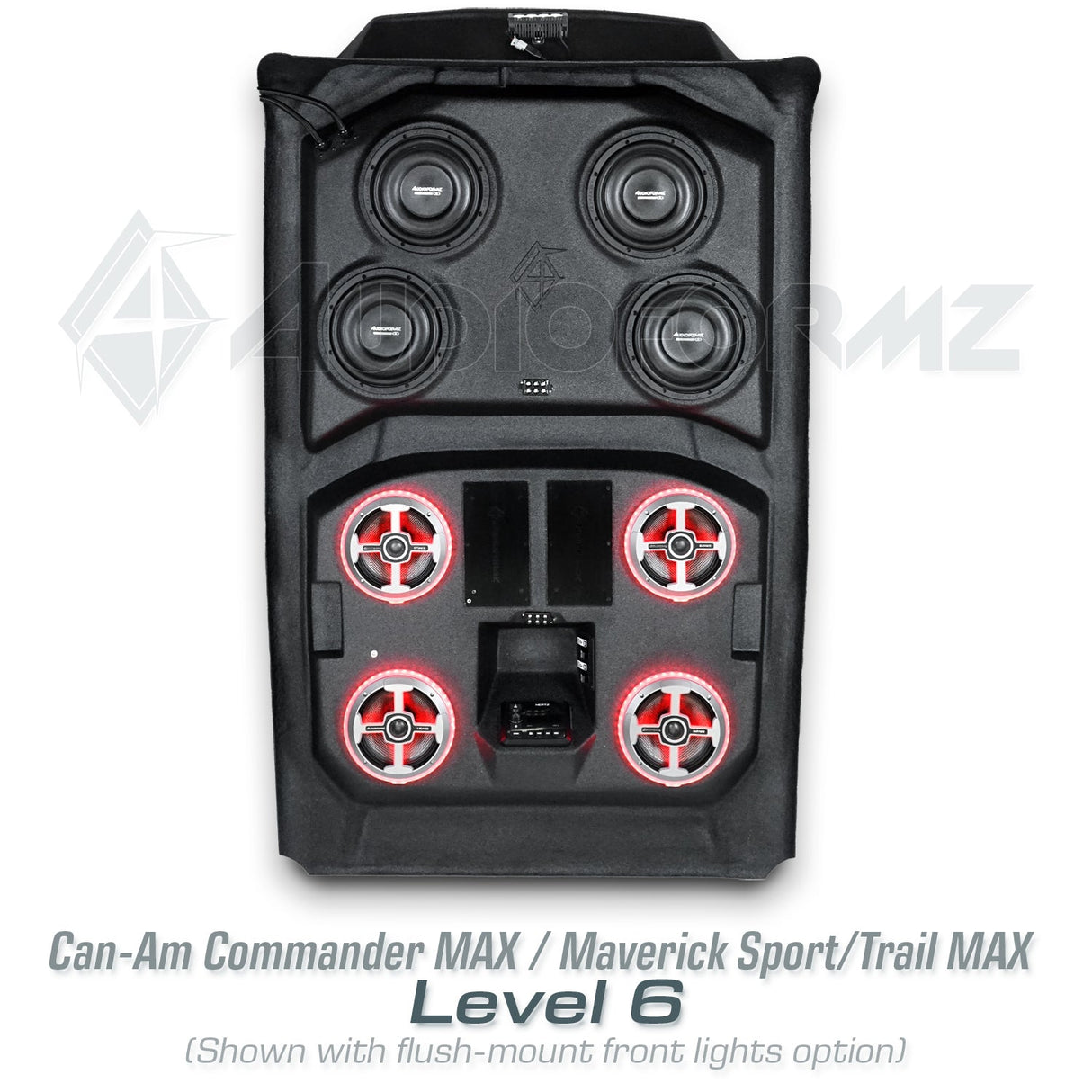 2021+ Can-Am Commander MAX / 2019+ Maverick Sport MAX Stereo Tops (4-Seat) Can-Am