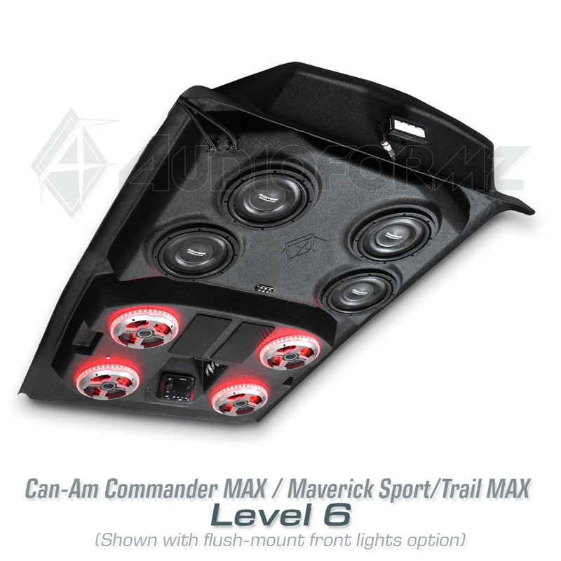 2021+ Can-Am Commander MAX / 2019+ Maverick Sport MAX Stereo Tops (4-Seat)