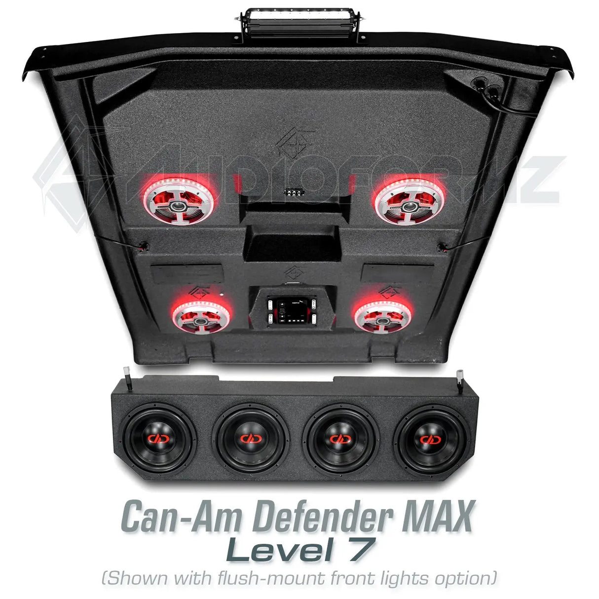 2016+ Can-Am Defender MAX HD7-HD10 Stereo Tops (4-Door) Can-Am