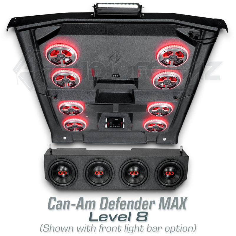 2016+ Can-Am Defender MAX HD7-HD10 Stereo Tops (4-Door)