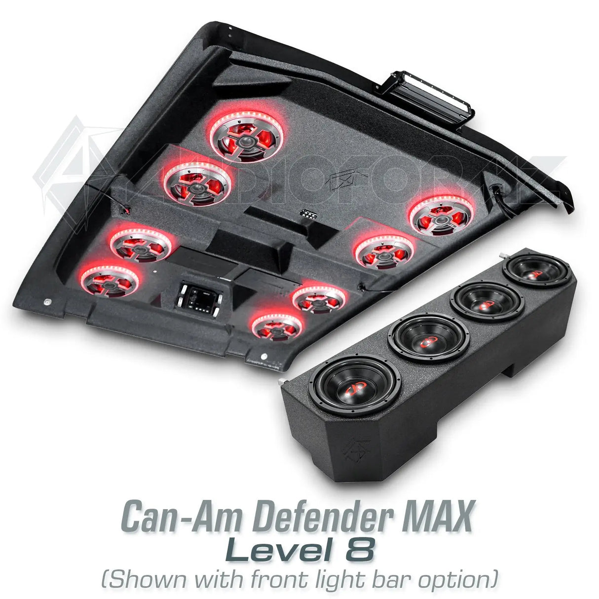 2016+ Can-Am Defender MAX HD7-HD10 Stereo Tops (4-Door) Can-Am