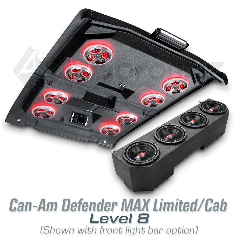 2016-2025 Can-Am Defender MAX HD7-HD10 Limited/Cab Stereo Tops (4-Door)