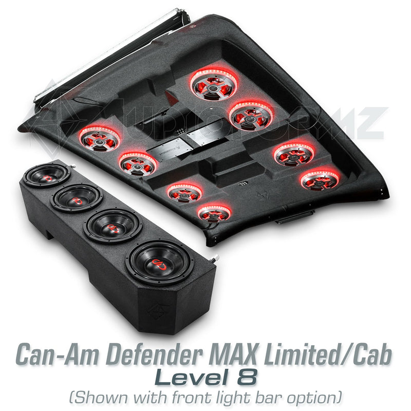 2026+ Can-Am Defender MAX HD11 Limited/Cab Stereo Tops (4-Door)