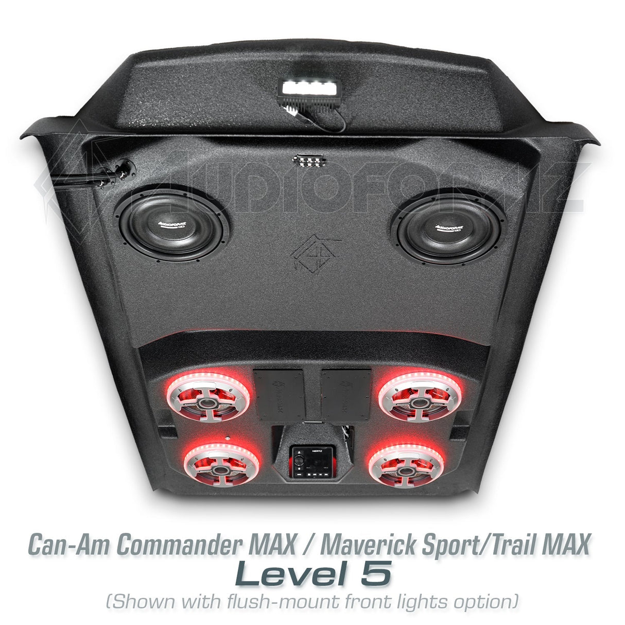 2021+ Can-Am Commander MAX / 2019+ Maverick Sport MAX Stereo Tops (4-Seat) Can-Am