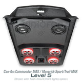 2021+ Can-Am Commander MAX / 2019+ Maverick Sport MAX Stereo Tops (4-Seat) Can-Am
