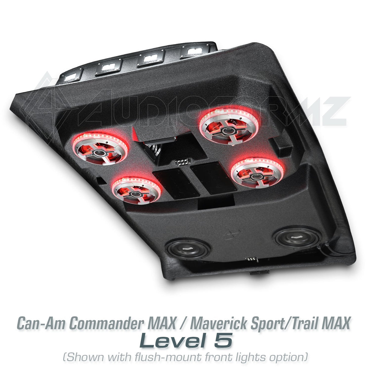 2021+ Can-Am Commander MAX / 2019+ Maverick Sport MAX Stereo Tops (4-Seat) Can-Am