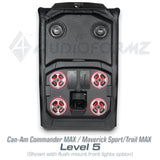 2021+ Can-Am Commander MAX / 2019+ Maverick Sport MAX Stereo Tops (4-Seat) Can-Am