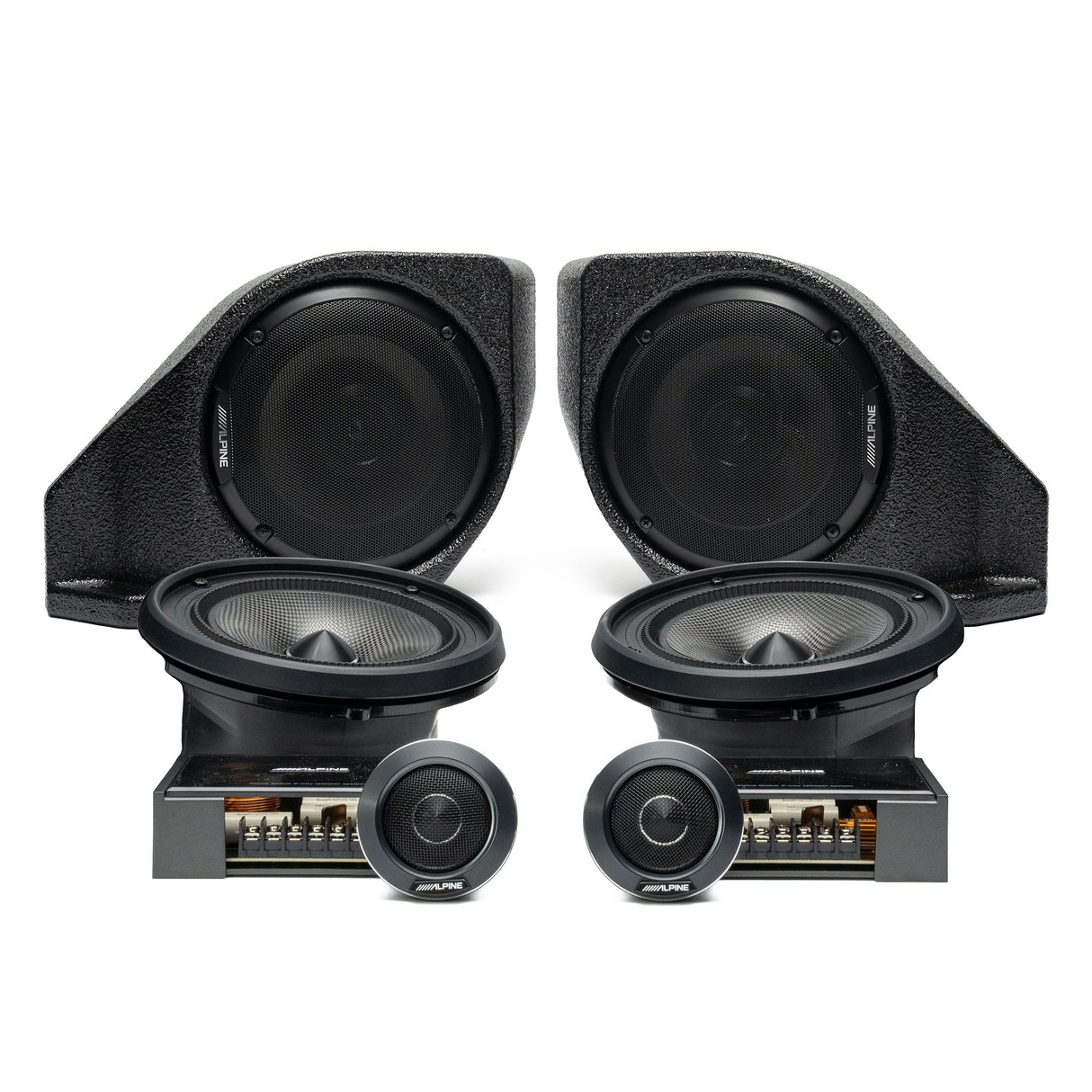 Alpine Status Series Plug & Play Full System Bundle Upgrade (B&O System) | '21 - Current Ford Bronco