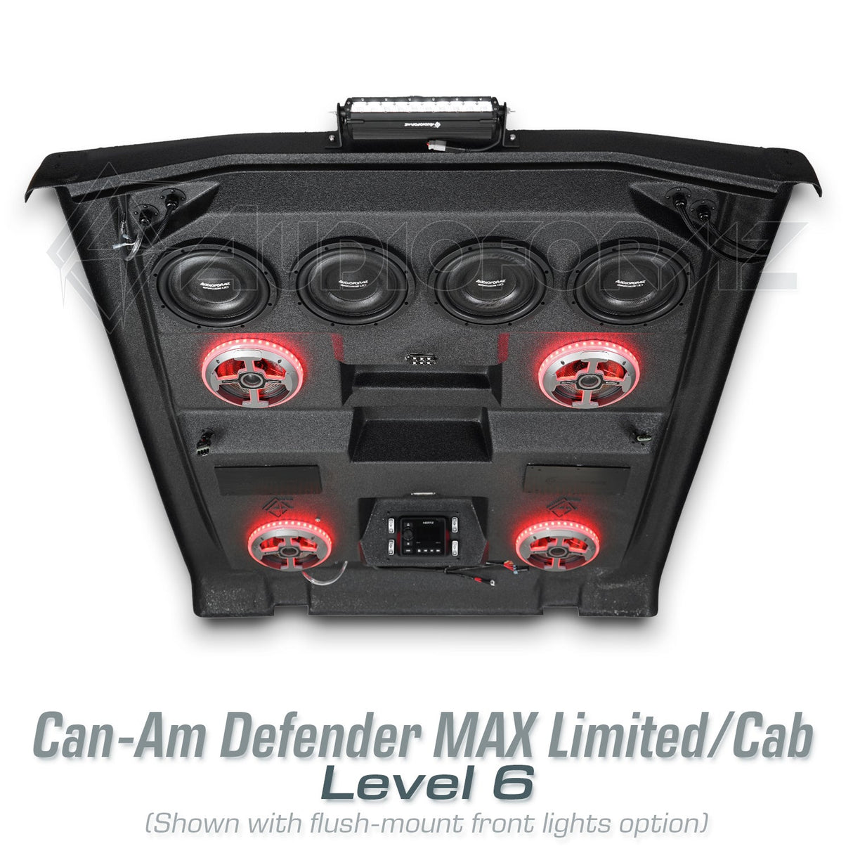 2016-2025 Can-Am Defender MAX HD7-HD10 Limited/Cab Stereo Tops (4-Door)