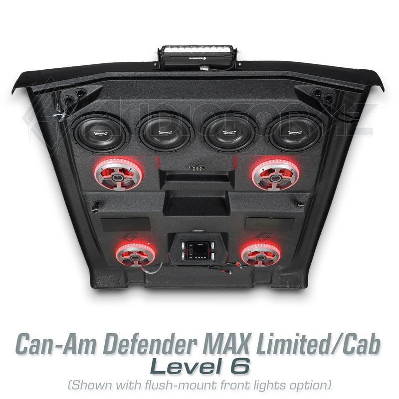 2026+ Can-Am Defender MAX HD11 Limited/Cab Stereo Tops (4-Door)