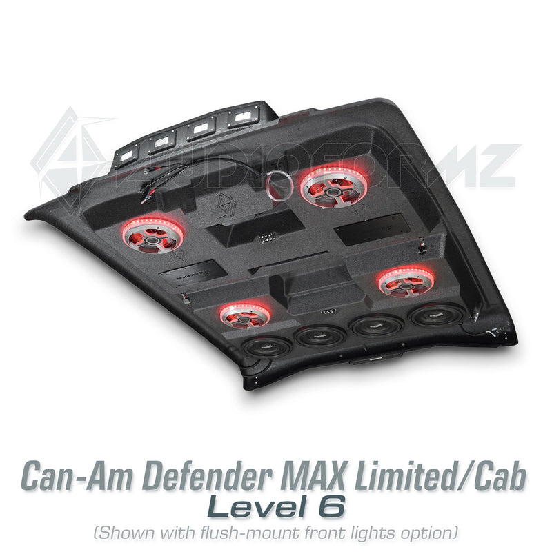 2026+ Can-Am Defender MAX HD11 Limited/Cab Stereo Tops (4-Door)