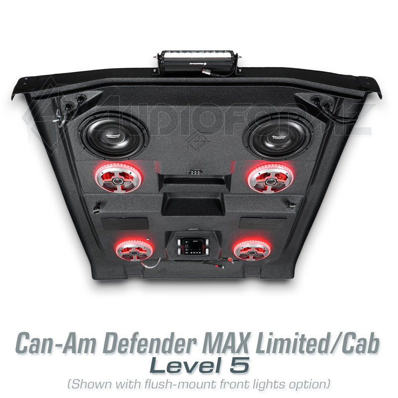 2016-2025 Can-Am Defender MAX HD7-HD10 Limited/Cab Stereo Tops (4-Door)