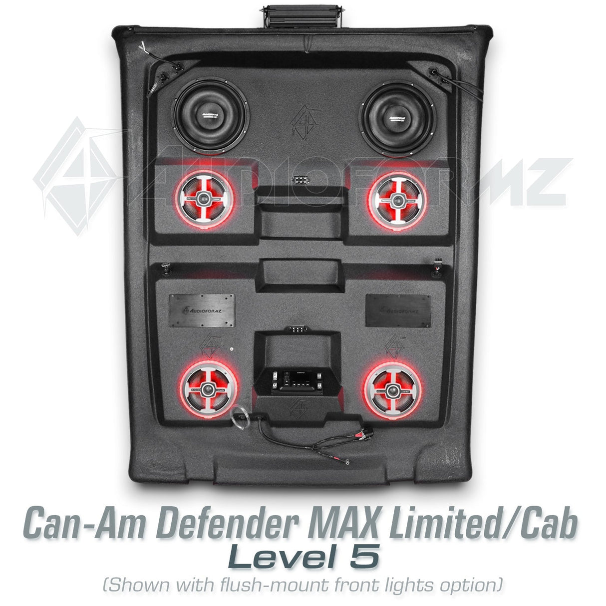 2026+ Can-Am Defender MAX HD11 Limited/Cab Stereo Tops (4-Door)
