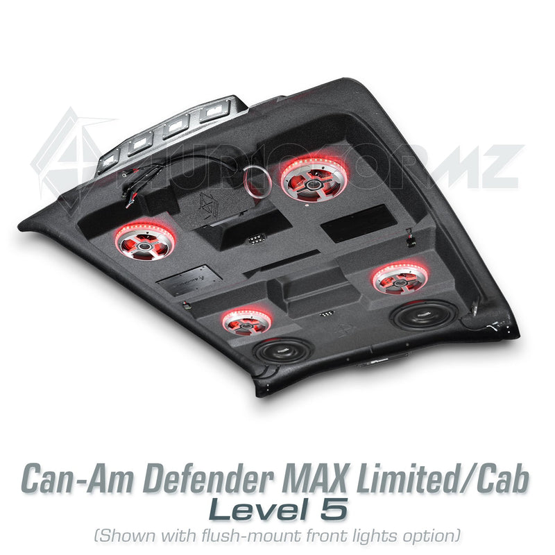 2026+ Can-Am Defender MAX HD11 Limited/Cab Stereo Tops (4-Door)