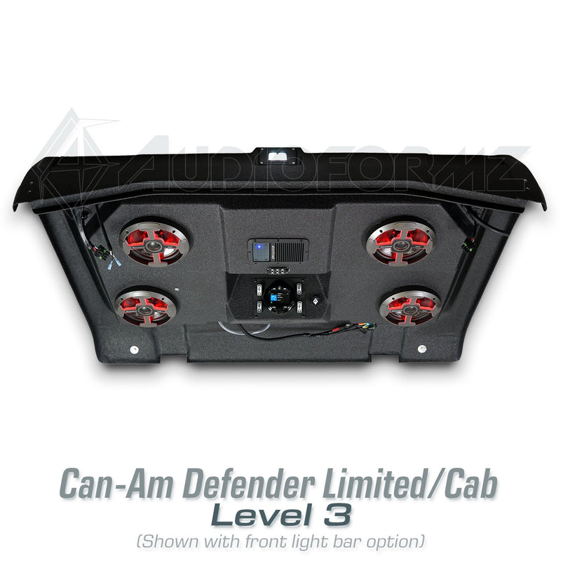 2026+ Can-Am Defender HD11 Limited/Cab Stereo Tops (2-Door)