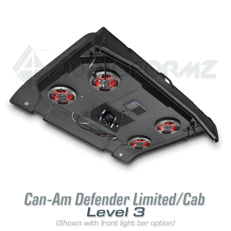 2026+ Can-Am Defender HD11 Limited/Cab Stereo Tops (2-Door)