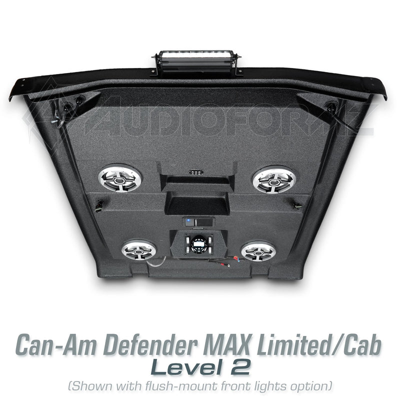 2026+ Can-Am Defender MAX HD11 Limited/Cab Stereo Tops (4-Door)