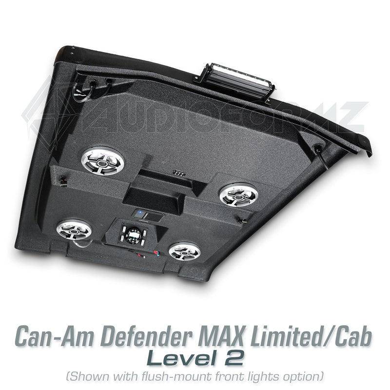 2026+ Can-Am Defender MAX HD11 Limited/Cab Stereo Tops (4-Door)