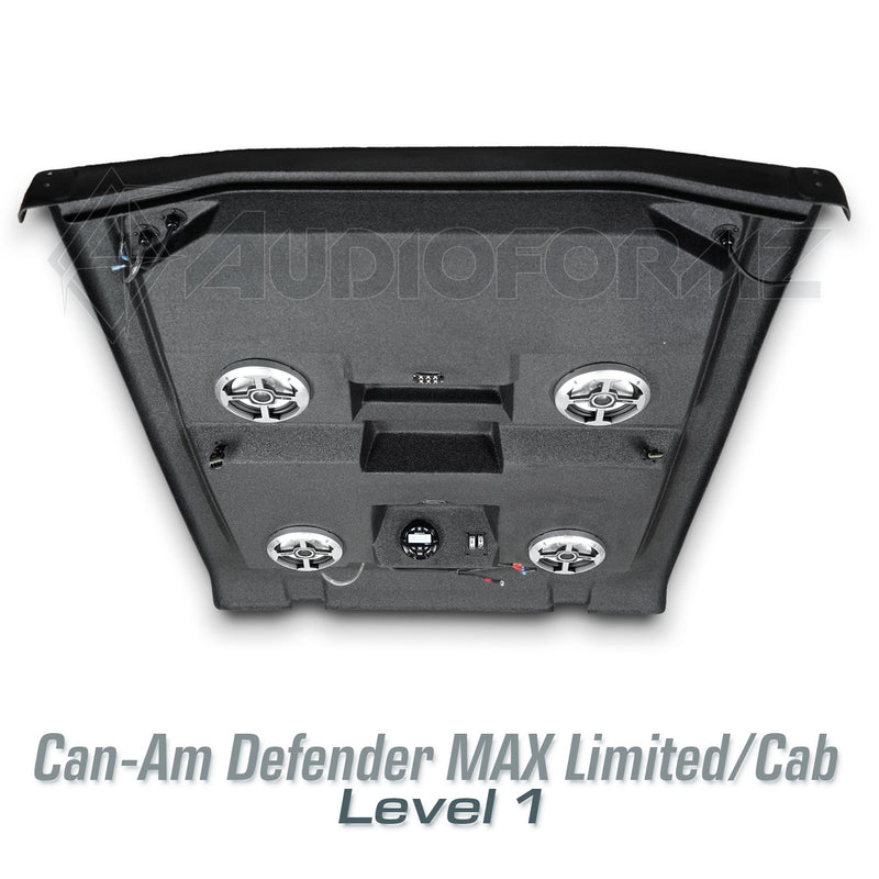 2026+ Can-Am Defender MAX HD11 Limited/Cab Stereo Tops (4-Door)