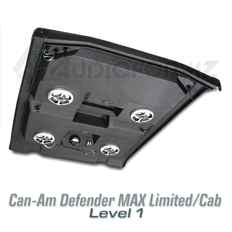 2016-2025 Can-Am Defender MAX HD7-HD10 Limited/Cab Stereo Tops (4-Door)