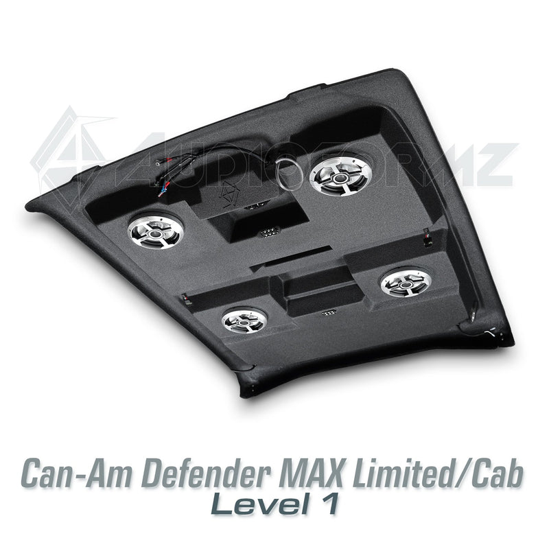 2026+ Can-Am Defender MAX HD11 Limited/Cab Stereo Tops (4-Door)