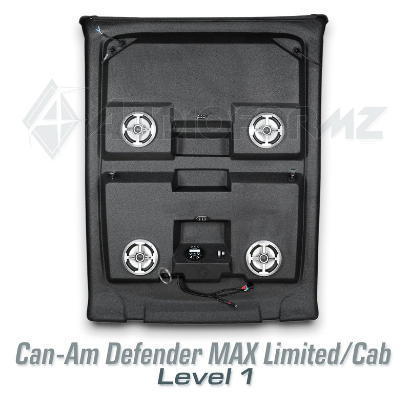 2026+ Can-Am Defender MAX HD11 Limited/Cab Stereo Tops (4-Door)