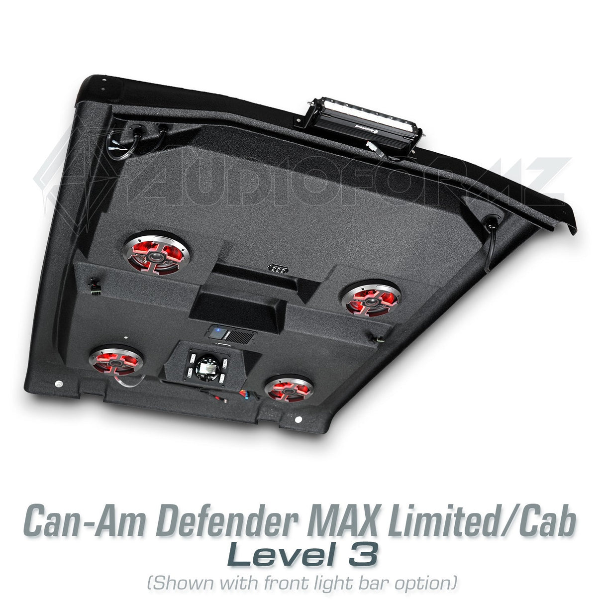 2026+ Can-Am Defender MAX HD11 Limited/Cab Stereo Tops (4-Door)
