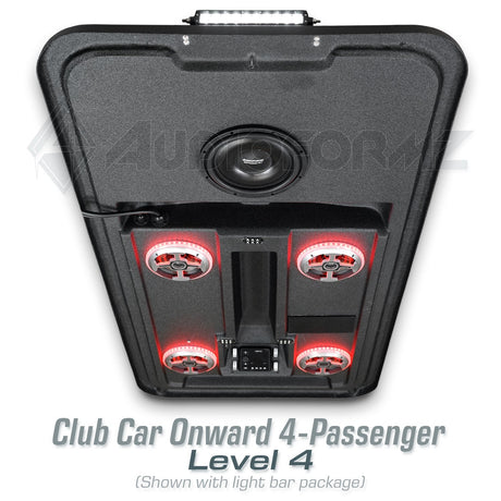 Club Car Onward 4-Passenger Golf Cart Stereo Tops (4-Seat) Club Car