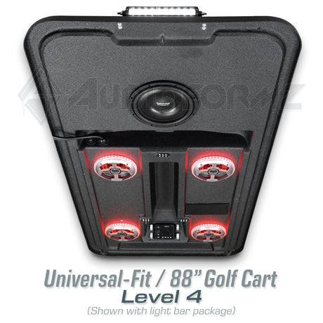 88in Universal-Fit Golf Cart Stereo Tops (4-Seat)