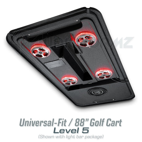 88in Universal-Fit Golf Cart Stereo Tops (4-Seat) Universal-Fit