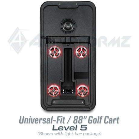 88in Universal-Fit Golf Cart Stereo Tops (4-Seat) Universal-Fit