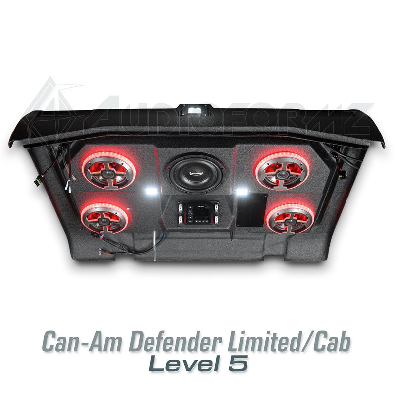 2026+ Can-Am Defender HD11 Limited/Cab Stereo Tops (2-Door)